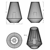 Trio Leuchten LED Tischlampe Solar mit Flammeneffekt - 51 cm - 2W - IP44 - Mineros - Grau