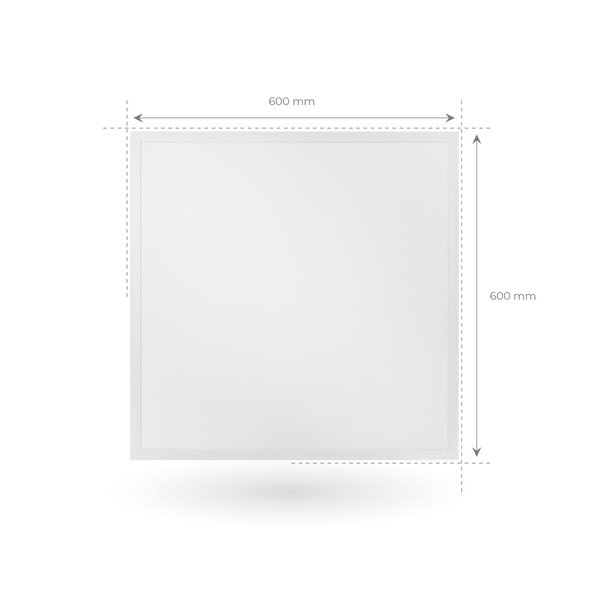 Beleuchtungonline LED Panel 60x60 - UGR < 19 - 36W - 3000K - 110Lm/W - 5 Jahre Garantie