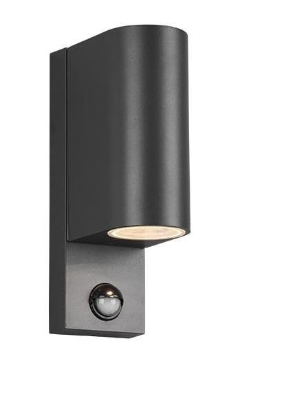 LED Wandleuchte mit Sensor - GU10 - Rund - Beidseitig Fassung - IP44