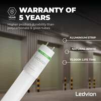 Ledvion LED Röhre 120CM - 18W - 4000K - 185 Lm/W - High Efficiency - Energieetikette B
