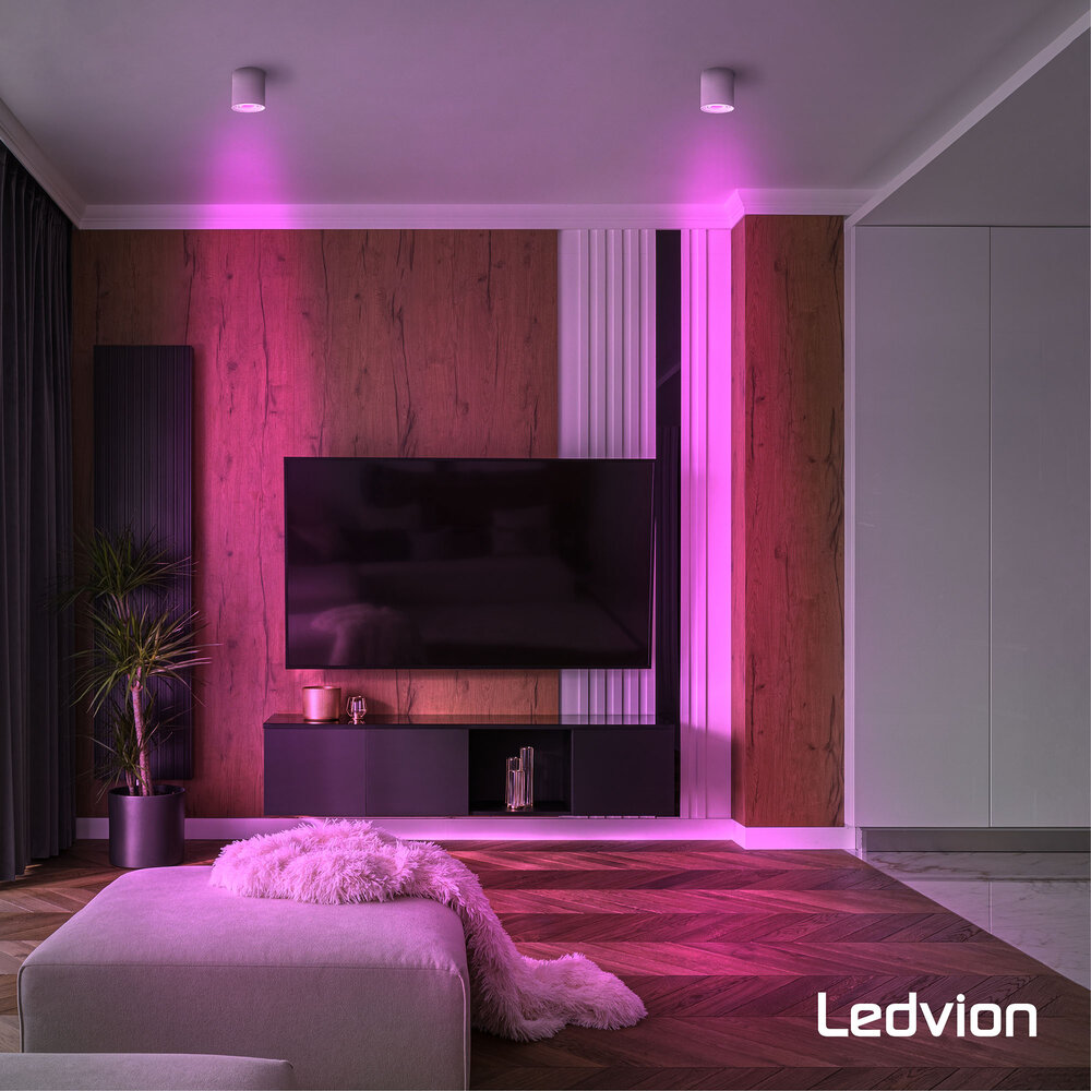 Ledvion Smart RGB+CCT GU10 LED Spot Dimmbar - Wifi - 4,9W - 10 Stück