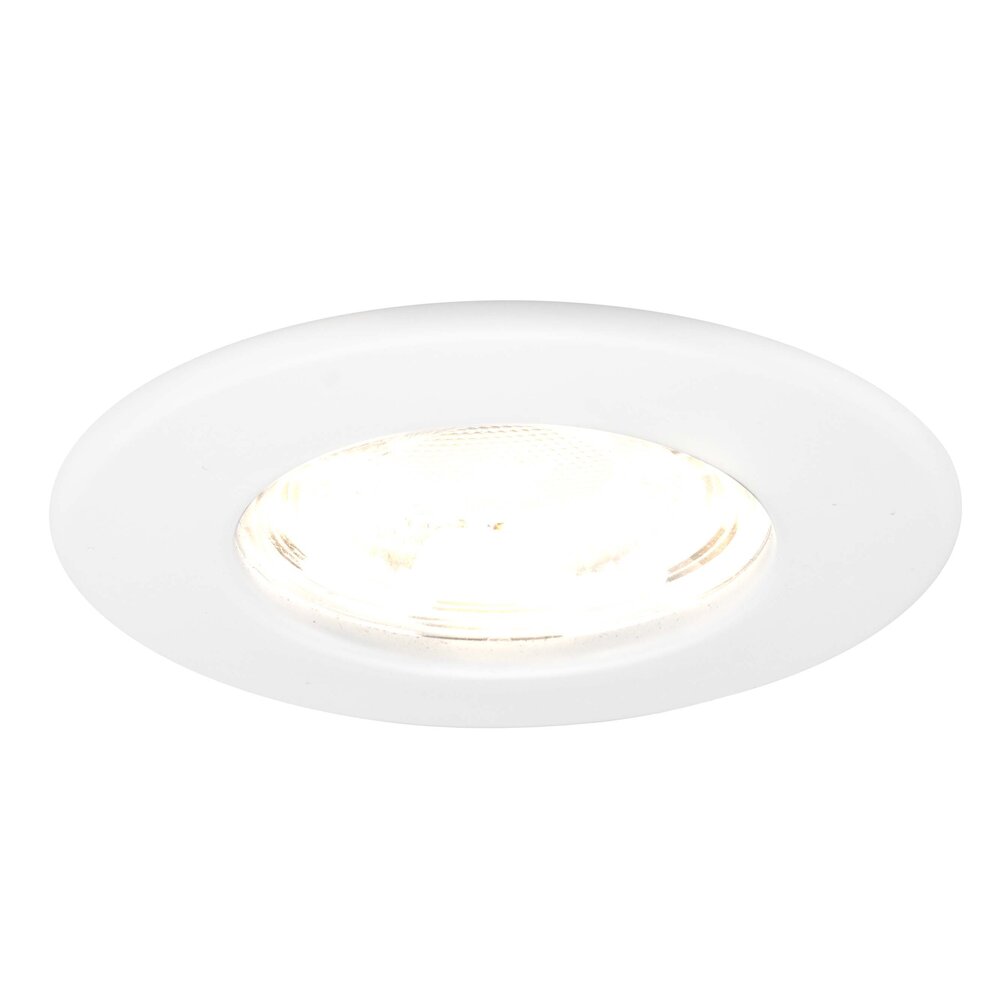 Ledvion Dimmbare LED Einbaustrahler Weiss - IP65 - 5W - 2700K - 5 Jahre Garantie - Geeignet für das Badezimmer