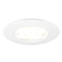 Ledvion Dimmbare LED Einbaustrahler Weiss - IP65 - 5W - 2700K - 5 Jahre Garantie - Geeignet für das Badezimmer