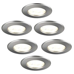 Dimmbare LED Einbaustrahler - IP65 - 5W - 2700K - ø84mm - 5 Jahre Garantie - 6 pack