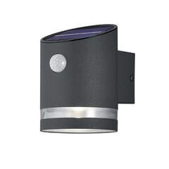 LED Wandleuchte mit Sensor - IP44 - Anthrazit - 3000K