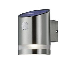 LED Wandleuchte mit Sensor - IP44 - Edelstahl - 3000K