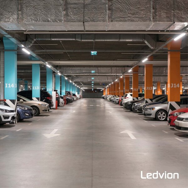 Ledvion 3-Pack LED Feuchtraumleuchten 60 cm - Samsung LED - IP65 - 20W - 140 lm/W - 4000K - Verlinkbar - 5 Jahre Garantie