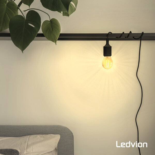 Ledvion 5x E27 LED Lampe Filament - 1W - 2100K - 50 Lumen - Gold