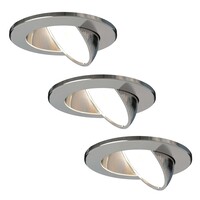 Ledvion Dimmbare LED Einbaustrahler - IP65 - 5W - CCT - ø74mm - 5 Jahre Garantie - 3 Pack