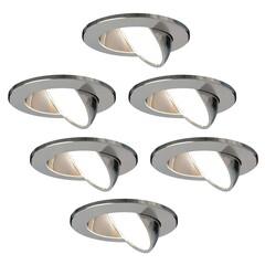 Dimmbare LED Einbaustrahler - IP65 - 5W - CCT - ø75mm - 5 Jahre Garantie - 6 Pack