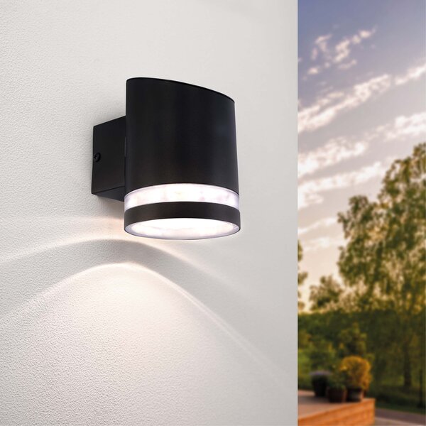 Ledvion Solar Wandleuchte Elara - 3000K - Schwarz