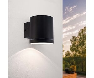 Solar Wandleuchte Arche 3000K IP44 Schwarz