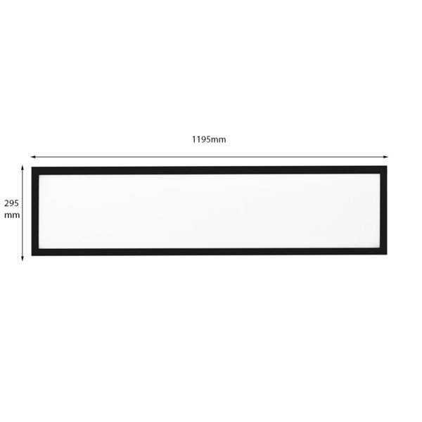 Beleuchtungonline LED Panel 120x30 - UGR <22 - 36W - 125 Lm/W - 3000K/4000K/5000K - White Switch - 5 Jahre Garantie