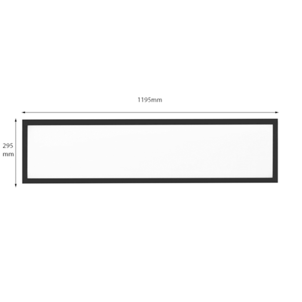 Beleuchtungonline LED Panel 120x30 - UGR <19 - 30W - 100 Lm/W - 3000K/4000K/5000K - White Switch - 5 Jahre Garantie