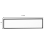 Beleuchtungonline LED Panel 120x30 - UGR <19 - 30W - 100 Lm/W - 3000K/4000K/5000K - White Switch - 5 Jahre Garantie