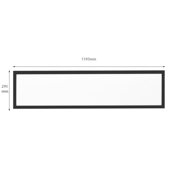 Beleuchtungonline LED Panel 120x30 - UGR <19 - 30W - 100 Lm/W - 3000K/4000K/5000K - White Switch - 5 Jahre Garantie