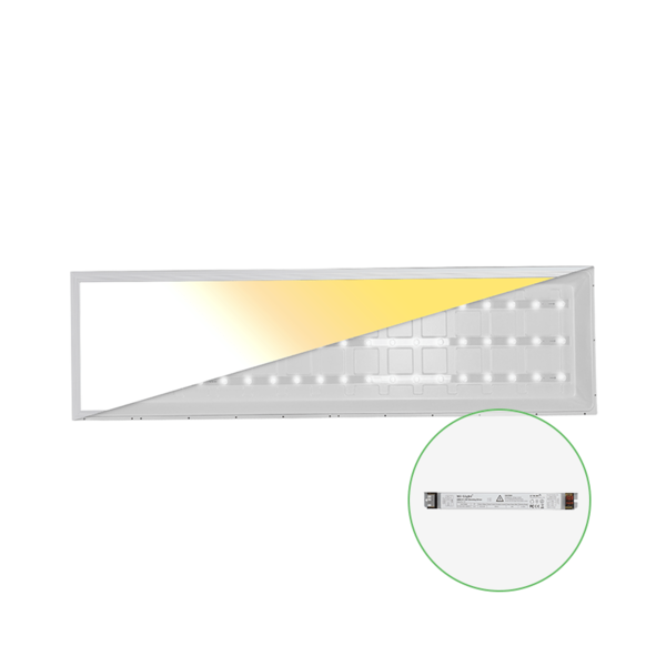 Beleuchtungonline LED Panel 120x30 - UGR <23 - 40W - 100 Lm/W - CCT - 5 Jahre Garantie