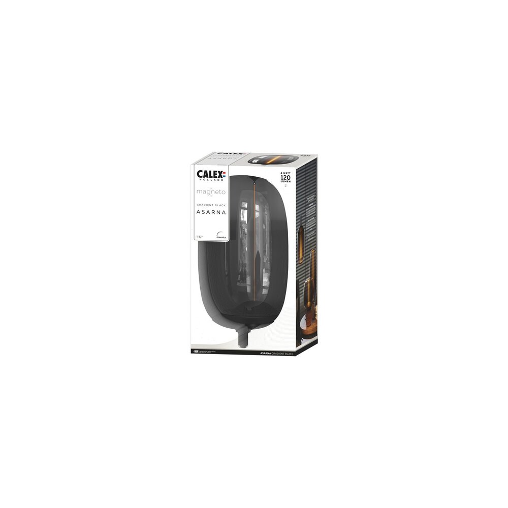 Calex Calex Magneto LED Lampe Filament - E27 - 4W - 1800K - Dimmbar - Magnetisch - Titan