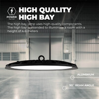 Ledvion LED Hallenstrahler 200W - Osram LED - 90° - 110Lm/W - 4000K - IP65 - 2 Jahre Garantie