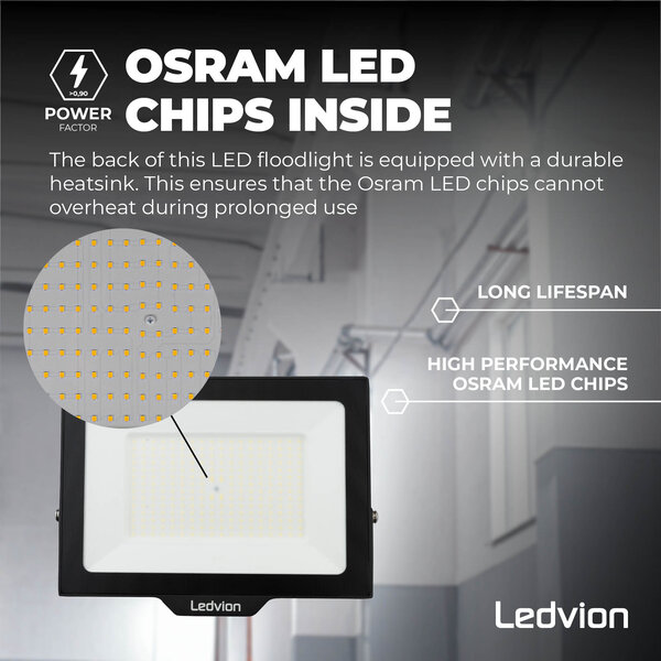Ledvion Osram LED Fluter 200W – 24.000 Lumen – 6500K