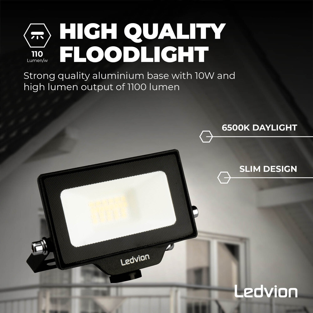 Ledvion Osram LED Fluter 10W - 1100 Lumen - 6500K