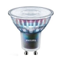 Philips Dimmbarer GU10-LED-Spot - 3,9W - 2700K - 265 Lumen - Transparent