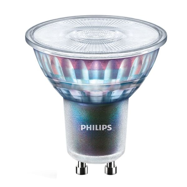 Philips Philips Dimmbarer GU10-LED-Spot - 3,9W - 2700K - 265 Lumen - Transparent