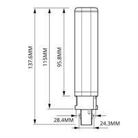 Philips Philips G24 LED - 4,5W - 4000K - 500 Lumen