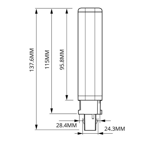 Philips Philips G24 LED - 4,5W - 4000K - 500 Lumen