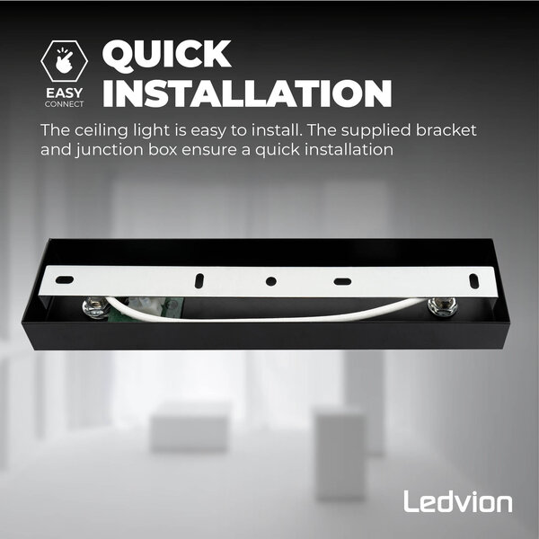 Ledvion LED Deckenstrahler Schwarz Duo - Neigbar - GU10-Fassung