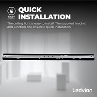 Ledvion LED Deckenstrahler Schwarz 4-licht - Neigbar - GU10-Fassung