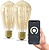 2x Calex Smart LED Filament Lampe - Dimmbar - E27 - 7W - 1800K-3000K