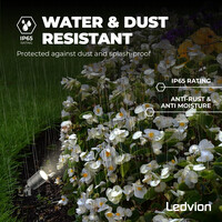 Ledvion 9x LED Gartenstrahler - IP65 - 3W - 6500K - 1M Kabel - Anthrazit