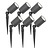 6x LED Gartenstrahler - IP65 - 5W - 4000K - 1M Kabel - Anthrazit