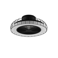 LED Ventilator Mattschwarz – 30W – 3420Lm – 2700–6500K