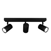 Ledvion LED Deckenstrahler Schwarz Trio - 3W - 6500K - Neigbar