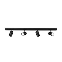 Ledvion LED Deckenstrahler Schwarz 4-licht - 3W - 6500K - Neigbar