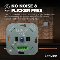 Ledvion LED Dimmer 5-150 Watt 220-240V - Phasenabschnitt - Universal