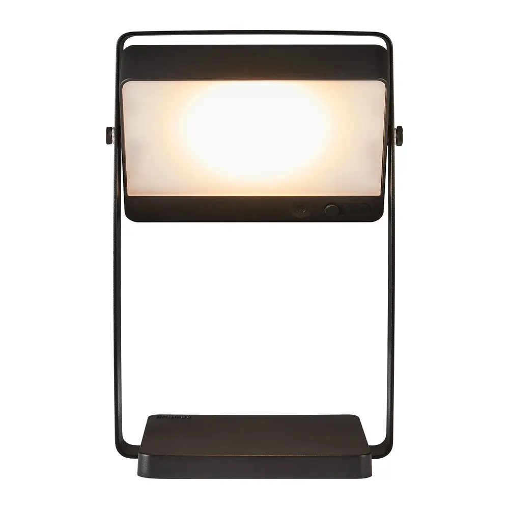 Nordlux LED Solar Tischlampe Saulio - 3W - 3000K - IP44 - 200 Lumen - Schwarz