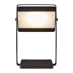 LED Solar Tischlampe Saulio - 3W - 3000K - IP44 - 200 Lumen - Schwarz