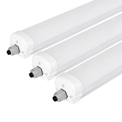 3-Pack IP65 LED Feuchtraumleuchte 120 cm - 36W - 4320 Lumen - 4000K - Verlinkbar