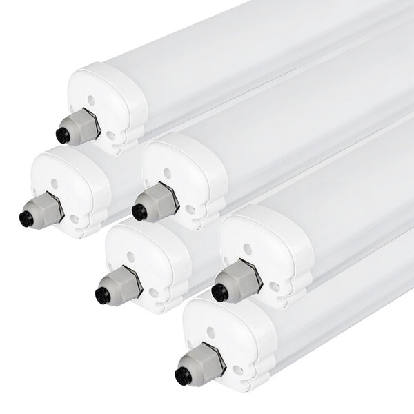 V-TAC 6-Pack IP65 LED Feuchtraumleuchte 120 cm - 36W - 4320 Lumen - 4000K - Verlinkbar