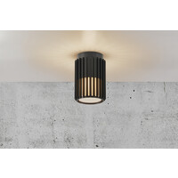 Nordlux Deckenleuchte Schwarz - E27 Fassung - IP54 - Aludra - 10 Jahre Garantie