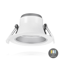 Beleuchtungonline LED Einbauleuchte mit Reflektor - 10W - Ø90 mm - CCT-Schalter - Weiß - 5 Jahre Garantie