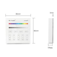 Beleuchtungonline Fernbedienung MI-LIGHT - RGB+CCT - 4 Gruppen