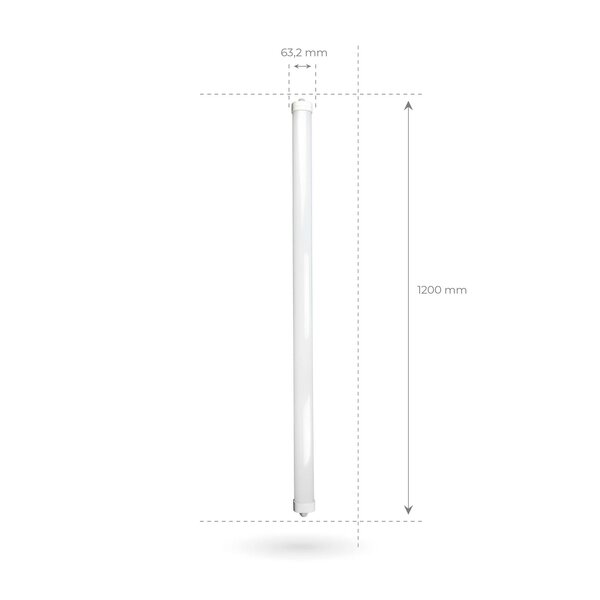Ledvion LED Feuchtraumleuchten 120 cm - Samsung LED - IP65 - 36W - 140 lm/W - 4000K - Verlinkbar - 5 Jahre Garantie