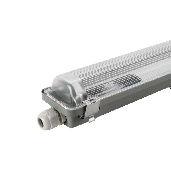 Ledvion LED Feuchtraumleuchte IP65 - 120 cm - IP65 - Verknüpfbar - Edelstahlklammern