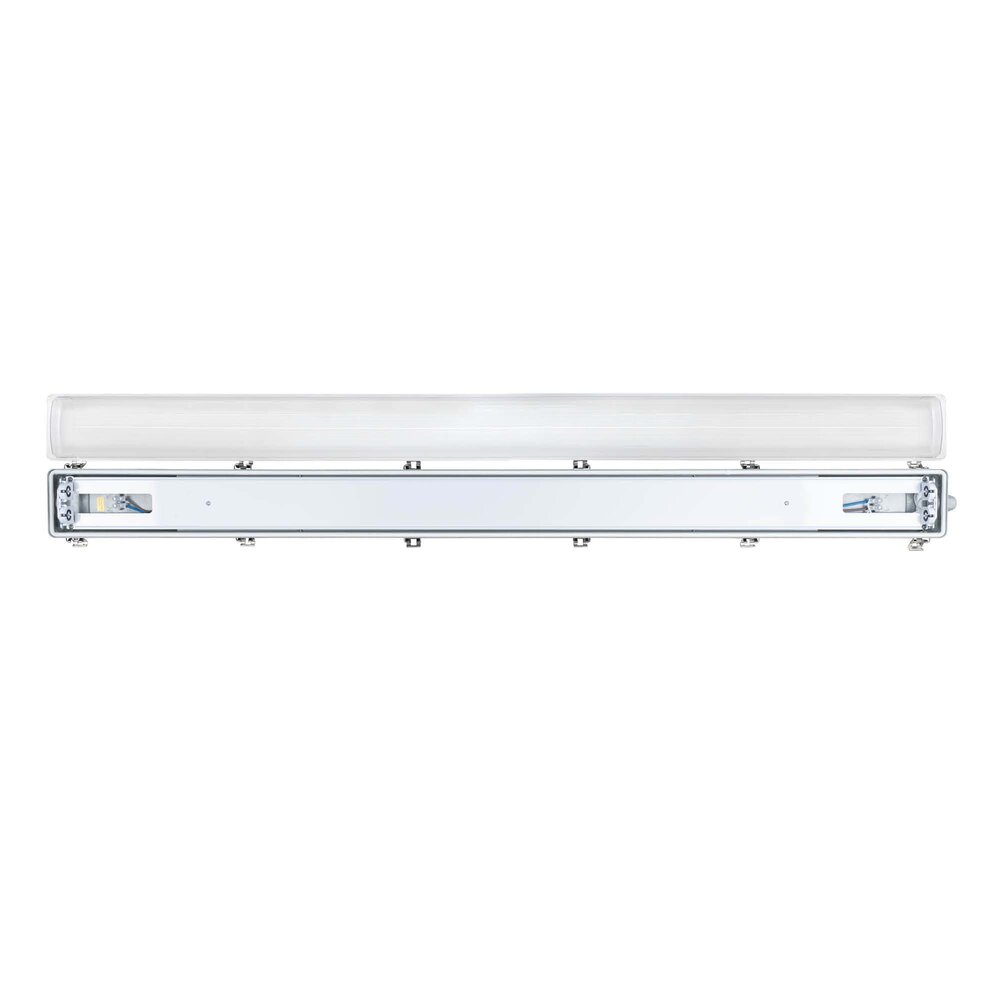 Ledvion LED Feuchtraumleuchte 150 cm für 2x LED TL Röhren - IP65 - Edelstahlklammern