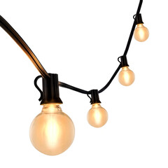 27m LED Lichterkette + 3m Anschlusskabel - 12V - IP44 - Inkl. LED-Lampen - Plug & Play