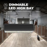 Beleuchtungonline LED Hallenstrahler Linear Industrial 50W - 150lm/W - IP65 - 6000K - Dimmbar - 5 Jahre Garantie